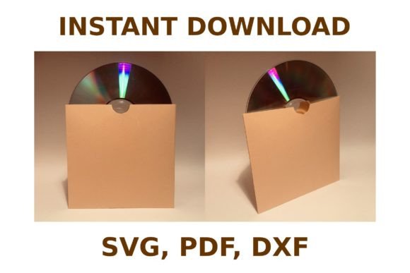 3D SVG CD DVD Case Template for Shapes