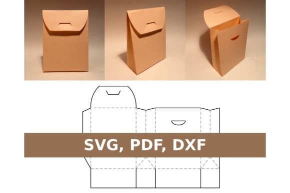 3D SVG Gift Bag Template for Modern Gift Boxes