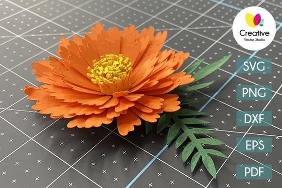 Aster Paper Flower 3D SVG: A Seller's Review