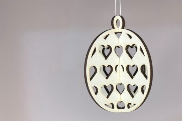 Christmas 3D SVG Bauble: Hearts Pattern Review