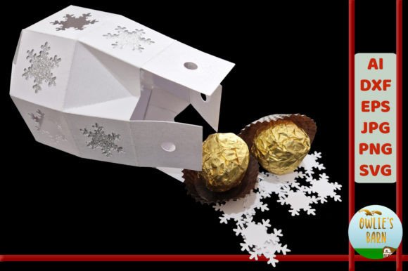 Christmas 3D SVG: Ornament-Box with Snowflake Cutouts Review