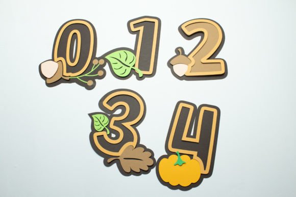 Fall Numbers 0-9: A 3D SVG Review for Branding