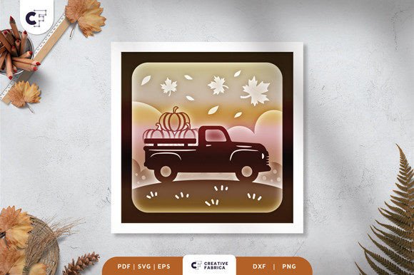 Fall Pumpkin Truck 3D SVG Review