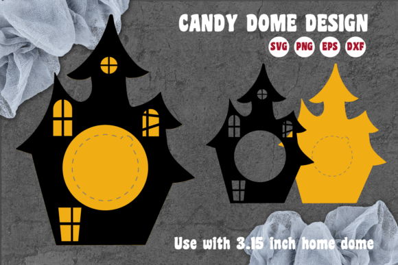 Halloween 3D SVG Candy Dome Ornaments