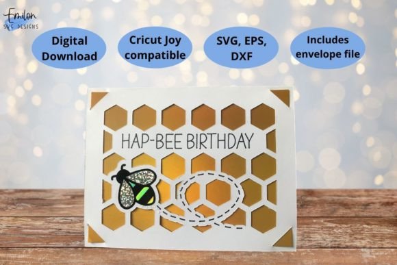 Hap-bee Birthday 3D SVG for Card Making