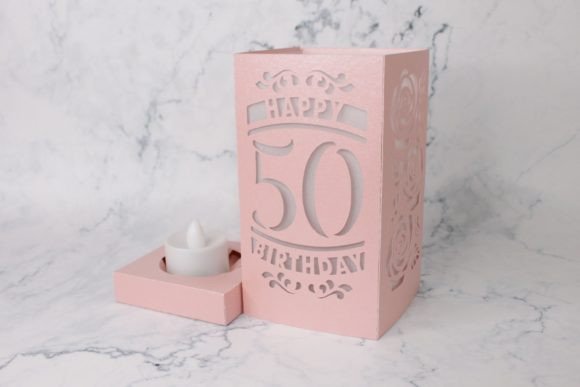 Happy Birthday Lantern 3D SVG for Birthdays