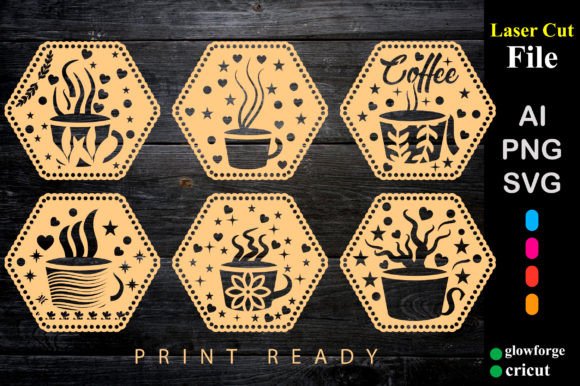 Papercut Coffee Cups with Hearts Stencil Review
