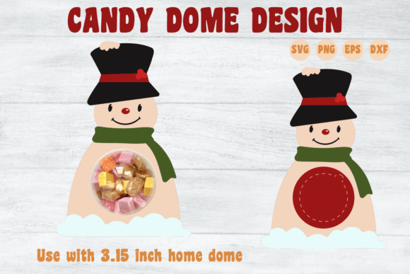 Review: 3D SVG Christmas Candy Dome Snowman