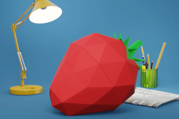 Review: Strawberry Paper Sculpture for Embroidery