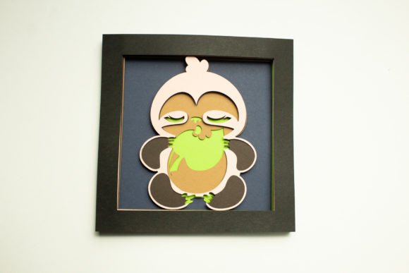 Sloth Shadow Box: 3D SVG Animals Review