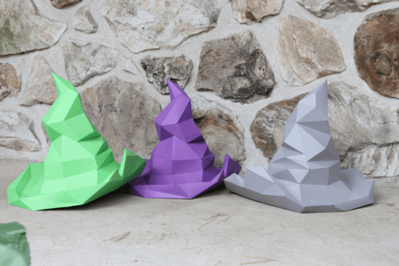 Sorcerer s Hat Paper Sculpture: 3D SVG for Objects