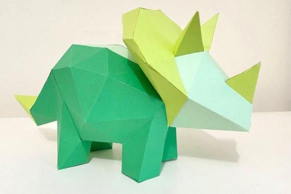 Triceratops 3D SVG: Animals Papercraft Review